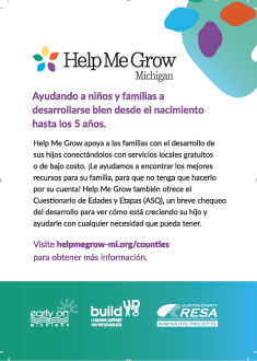 Thumbnail image of Help Me Grow Rack Card - Spanish